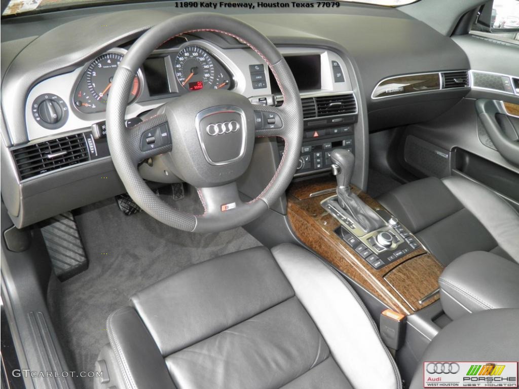 Black Interior 2008 Audi A6 3.2 quattro Sedan Photo #45877936