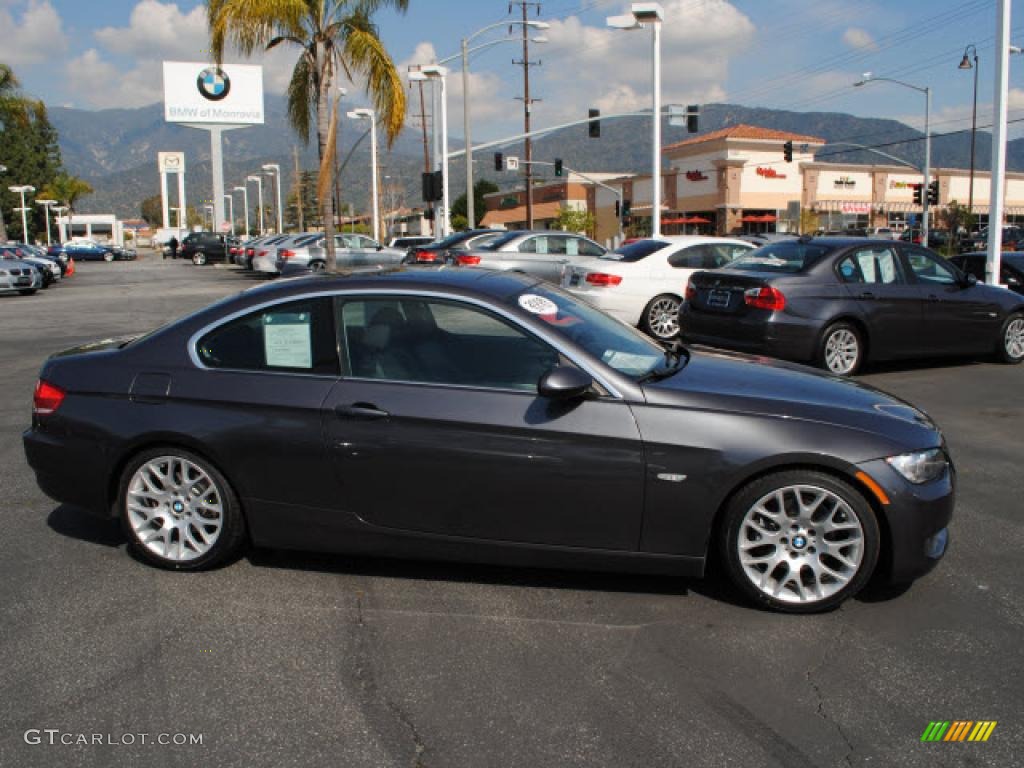 2008 3 Series 328i Coupe - Sparkling Graphite Metallic / Black photo #3