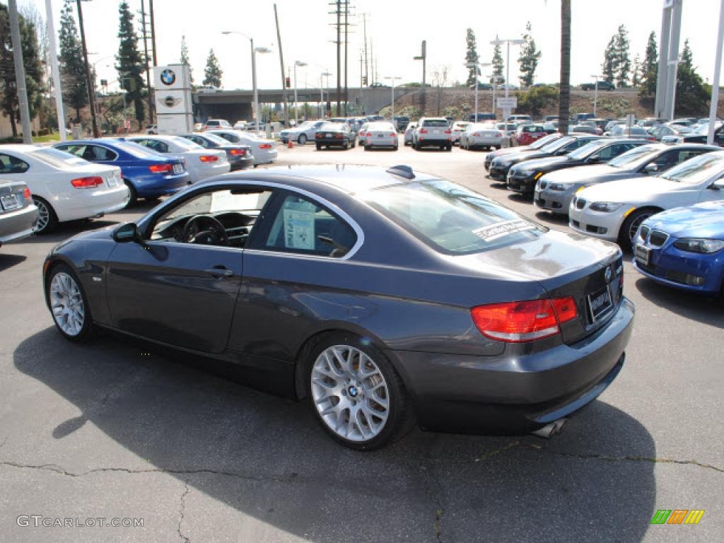 2008 3 Series 328i Coupe - Sparkling Graphite Metallic / Black photo #11