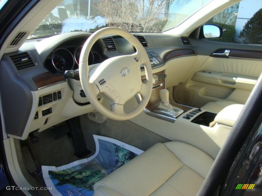 Wheat Interior 2008 Infiniti M 45x AWD Sedan Photo #45881580
