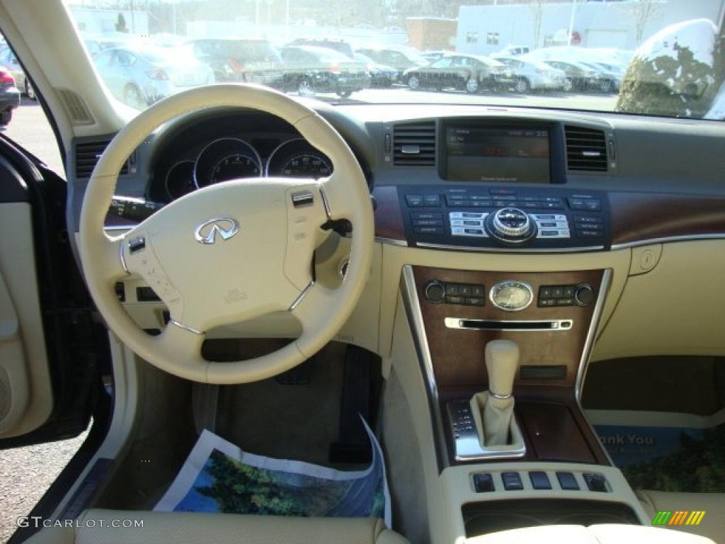 2008 Infiniti M 45x AWD Sedan Wheat Dashboard Photo #45881588