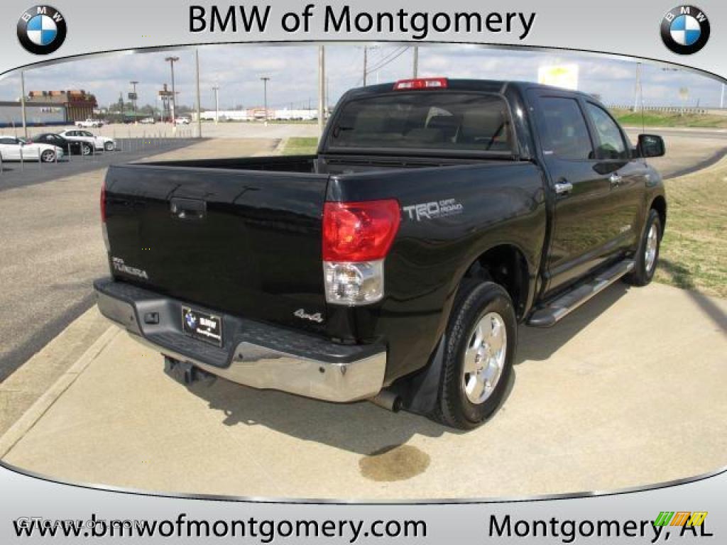 2008 Tundra Limited CrewMax 4x4 - Black / Beige photo #4