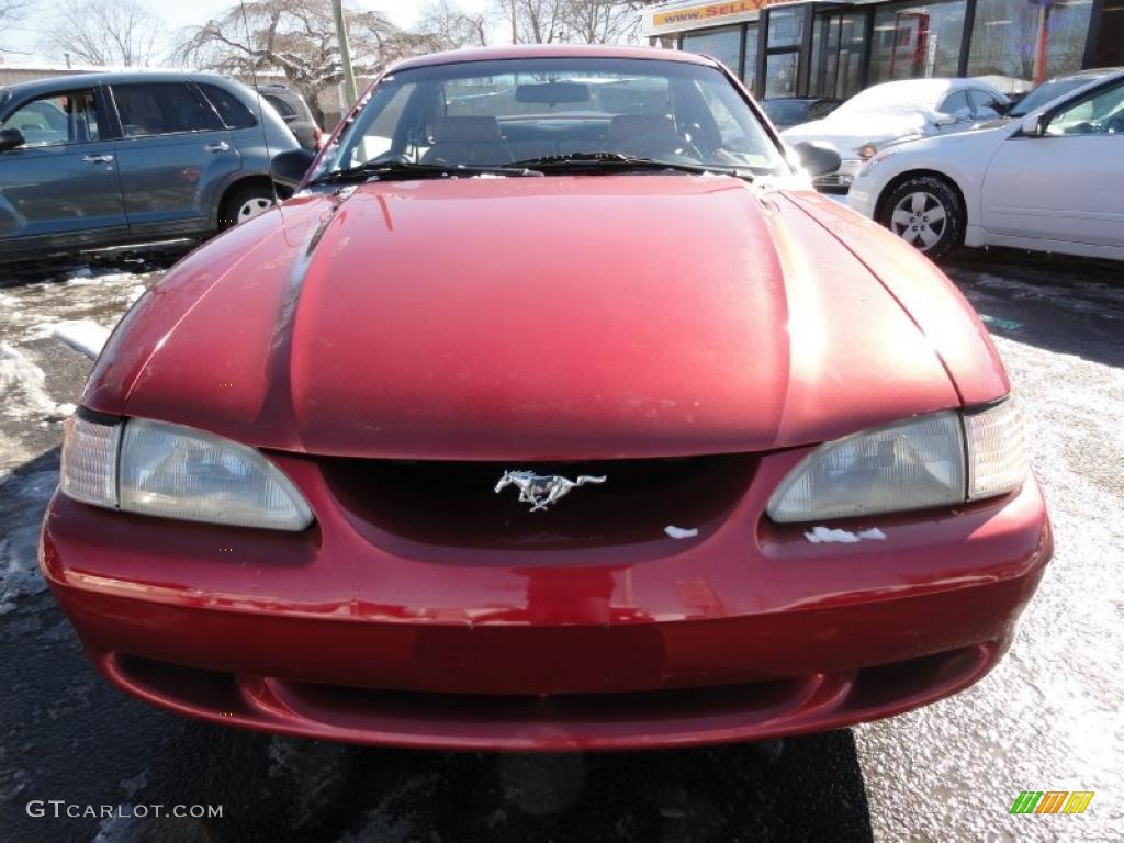 1997 Mustang GT Coupe - Laser Red Metallic / Saddle photo #2
