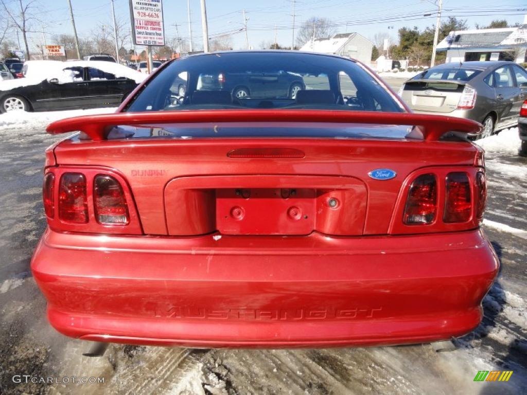 1997 Mustang GT Coupe - Laser Red Metallic / Saddle photo #5