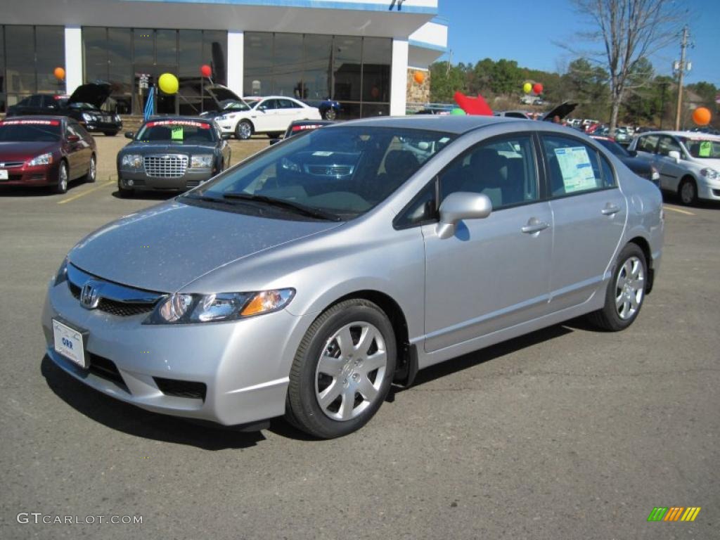 Alabaster Silver Metallic 2011 Honda Civic LX Sedan Exterior Photo #45886094