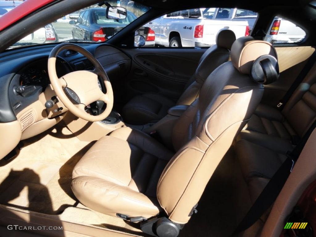 1997 Mustang GT Coupe - Laser Red Metallic / Saddle photo #12