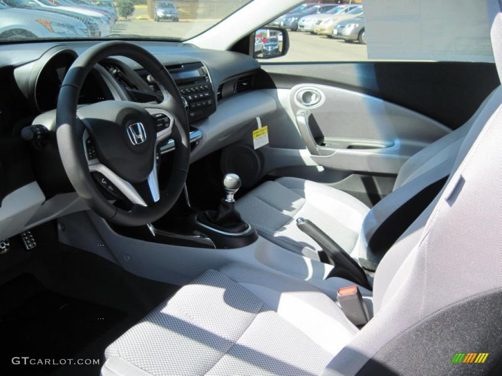 Gray Fabric Interior 2011 Honda CR-Z EX Sport Hybrid Photo #45886313