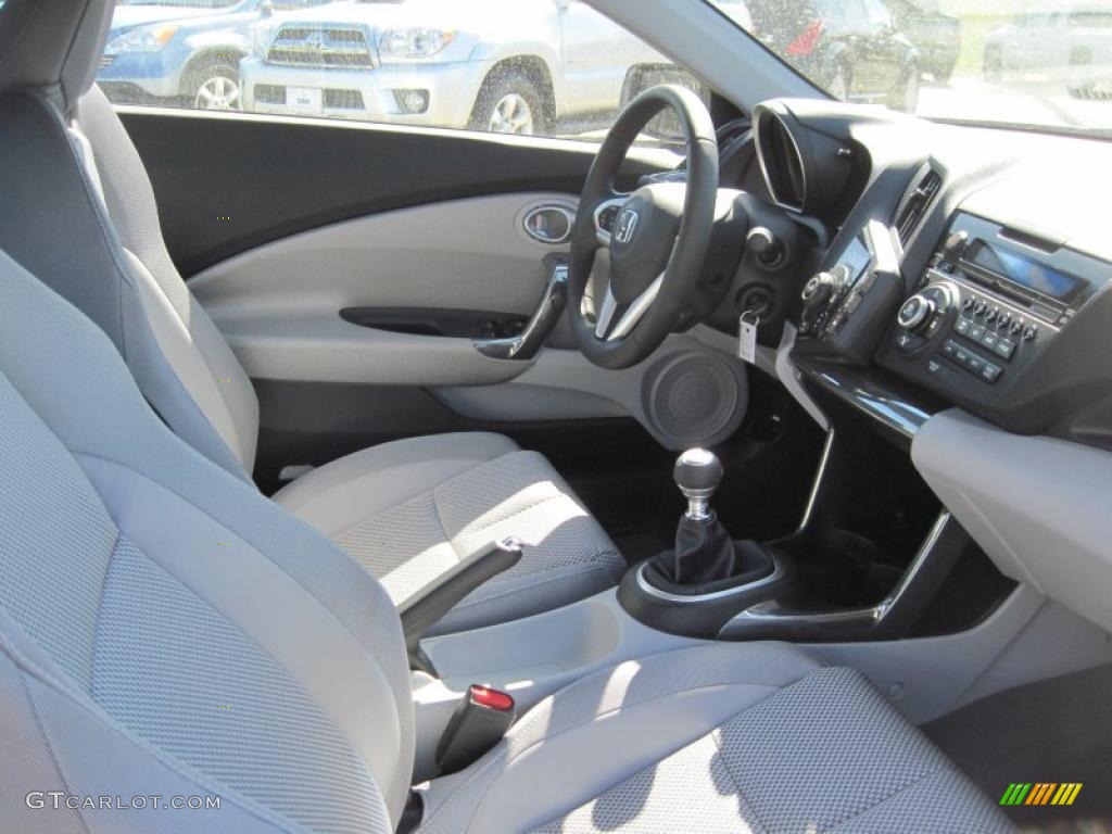 Gray Fabric Interior 2011 Honda CR-Z EX Sport Hybrid Photo #45886391