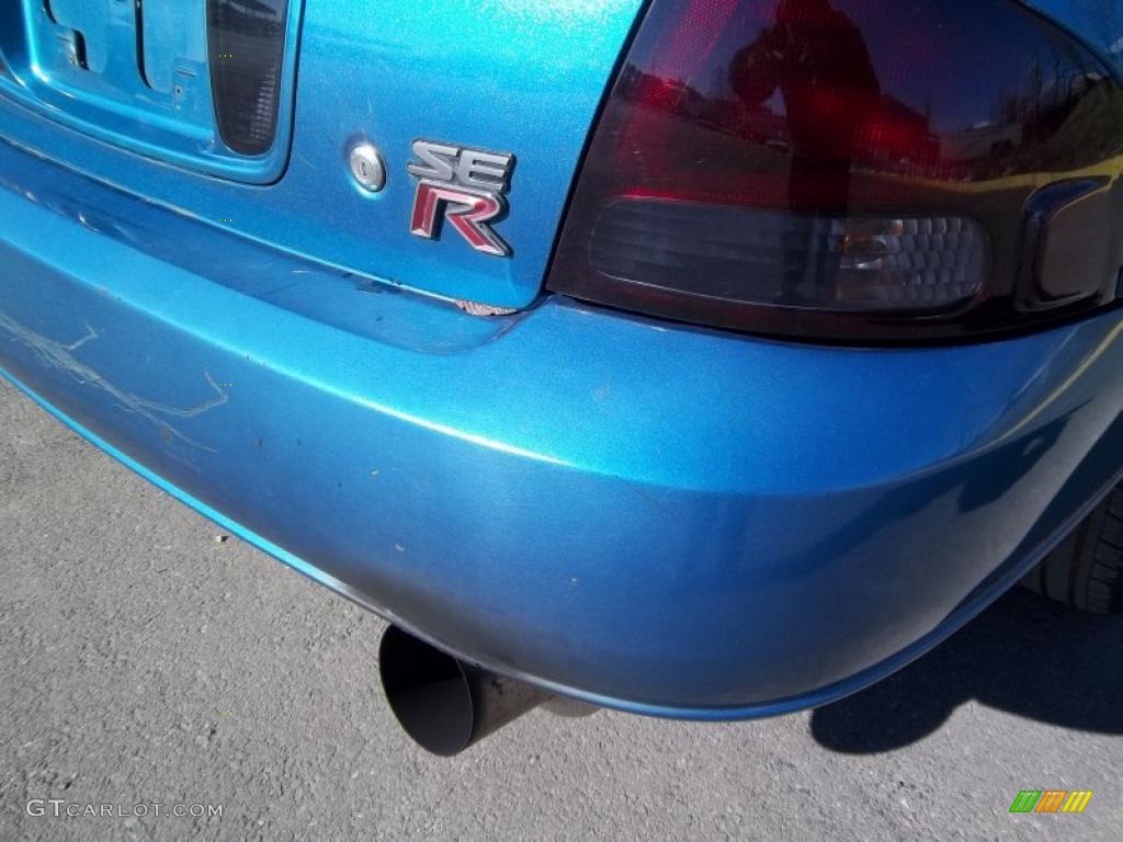 2003 Sentra SE-R - Vibrant Blue Metallic / Stone Gray photo #19