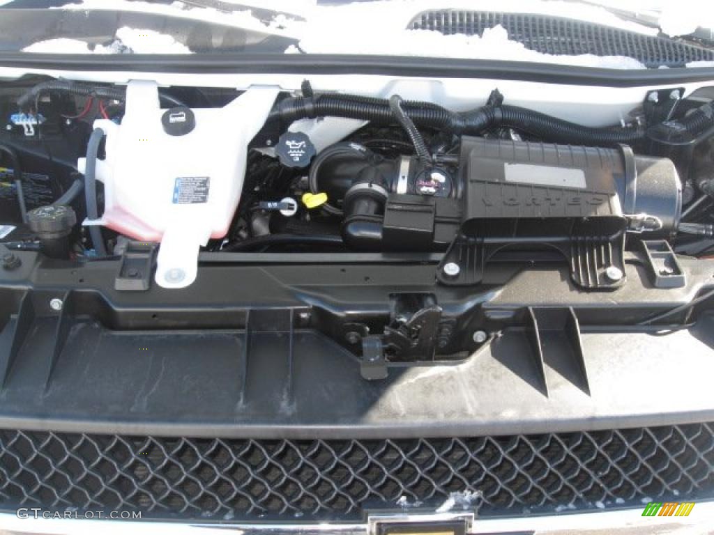 2010 Chevrolet Express LT 3500 Extended Passenger Van 6.0 Liter Flex-Fuel OHV 16-Valve V8 Engine Photo #45889596