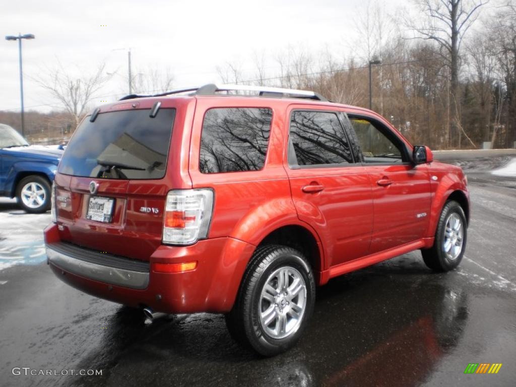 Vivid Red Metallic 2008 Mercury Mariner V6 Premier 4WD Exterior Photo #45889842