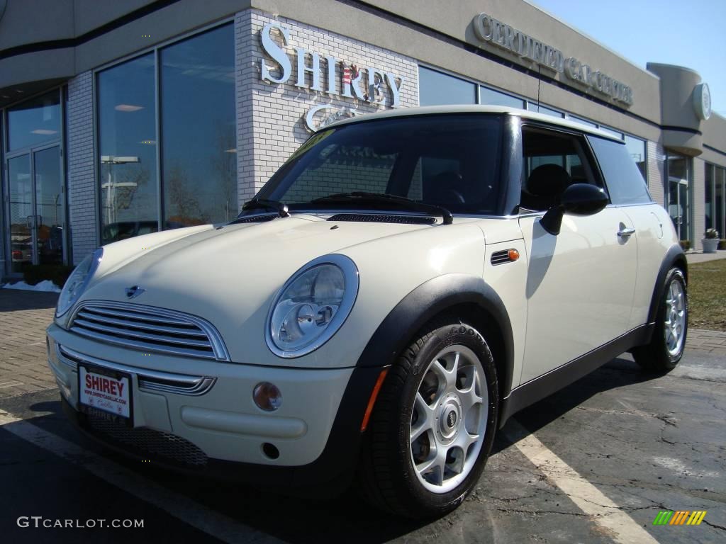 2003 Cooper Hardtop - Pepper White / Panther Black photo #1
