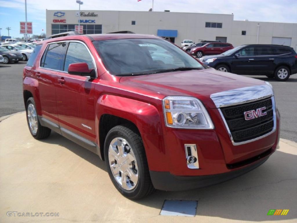 Merlot Jewel Metallic 2011 GMC Terrain SLT Exterior Photo #45891432
