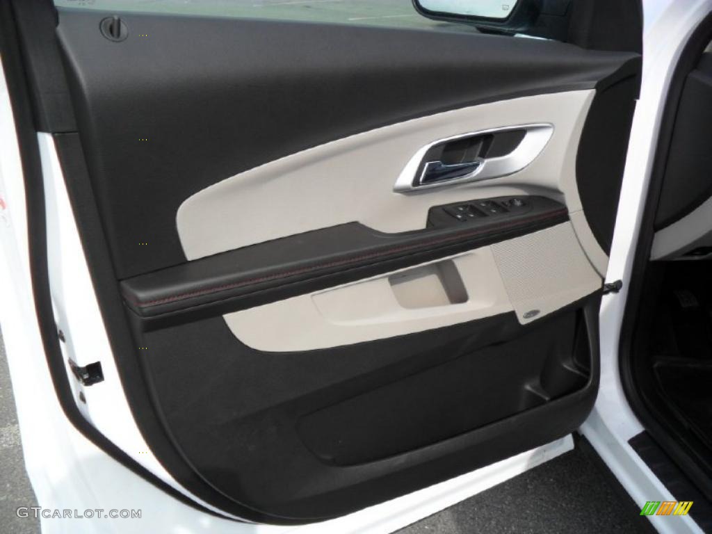2011 Chevrolet Equinox LTZ AWD Light Titanium/Jet Black Door Panel Photo #45891597