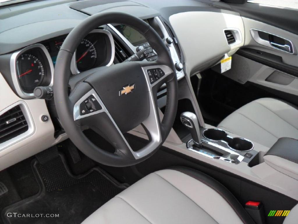 Light Titanium/Jet Black Interior 2011 Chevrolet Equinox LTZ AWD Photo #45891648
