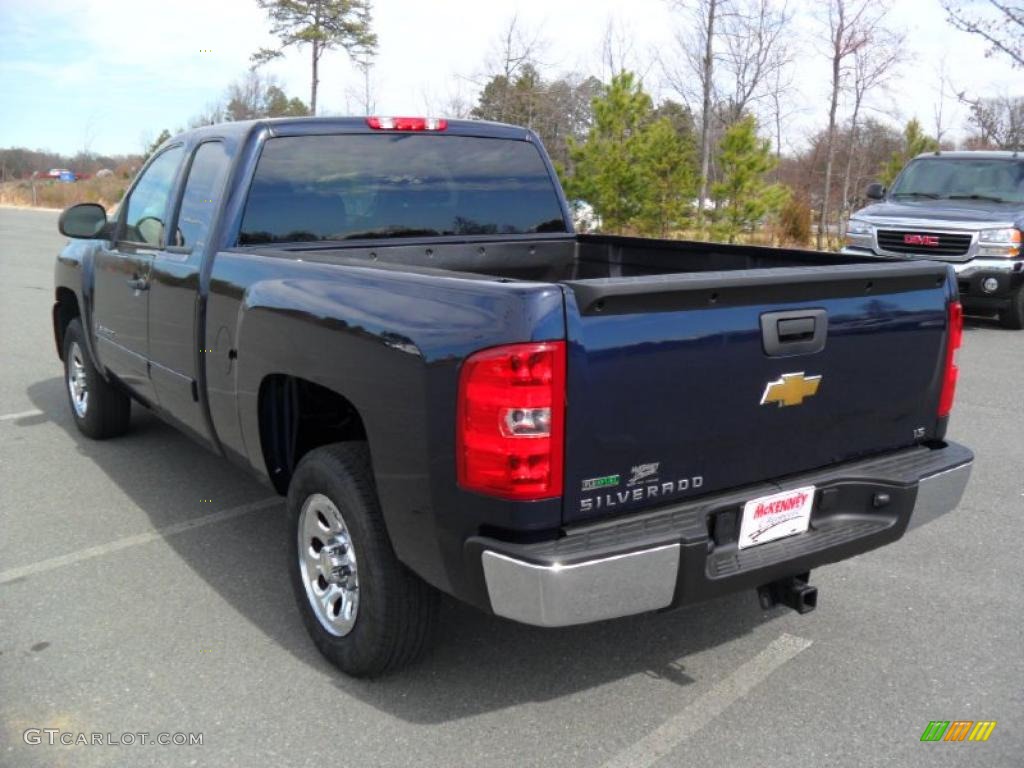 Imperial Blue Metallic 2011 Chevrolet Silverado 1500 LS Extended Cab Exterior Photo #45891663