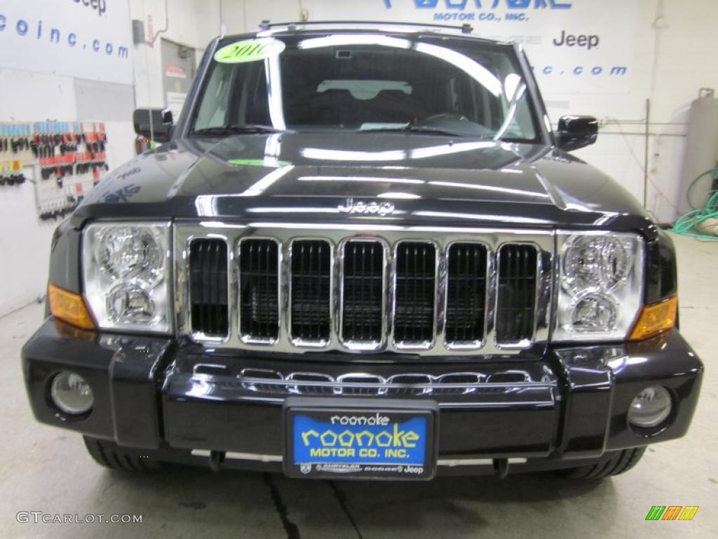 2010 Commander Limited 4x4 - Brilliant Black Crystal Pearl / Dark Slate Gray photo #2