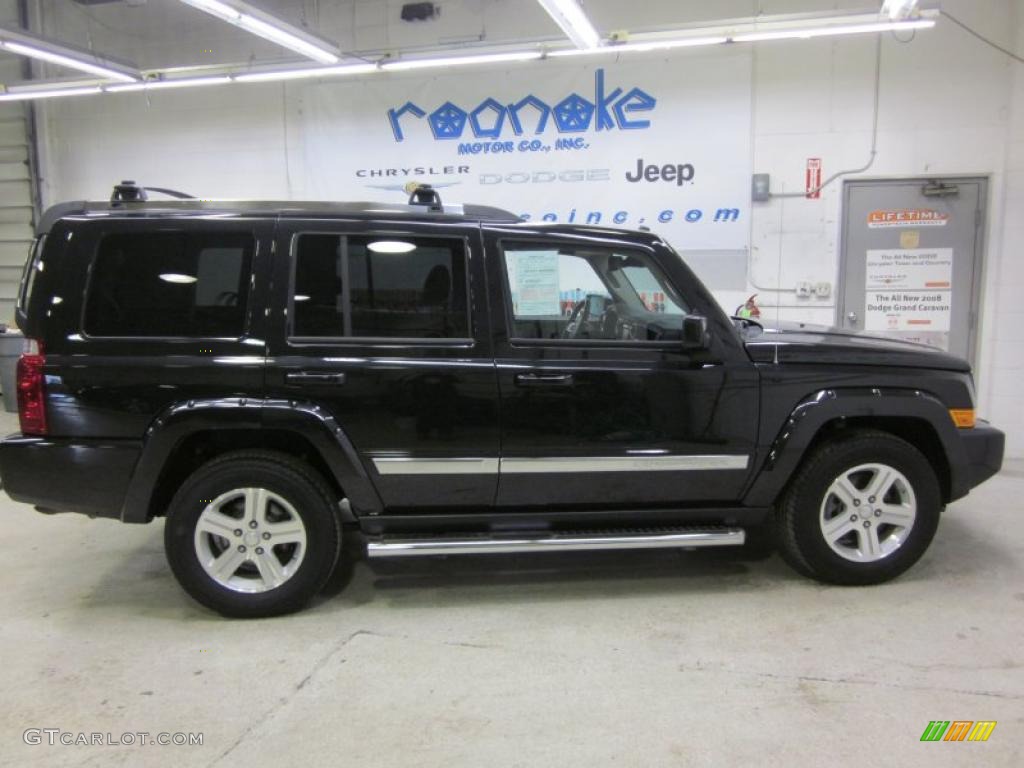 2010 Commander Limited 4x4 - Brilliant Black Crystal Pearl / Dark Slate Gray photo #28