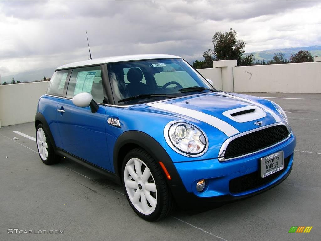 2007 Cooper S Hardtop - Laser Blue Metallic / Carbon Black/Carbon Black photo #5