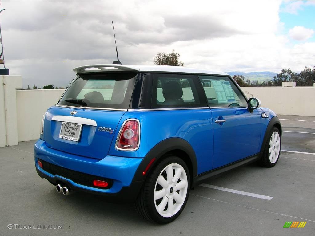 2007 Cooper S Hardtop - Laser Blue Metallic / Carbon Black/Carbon Black photo #7