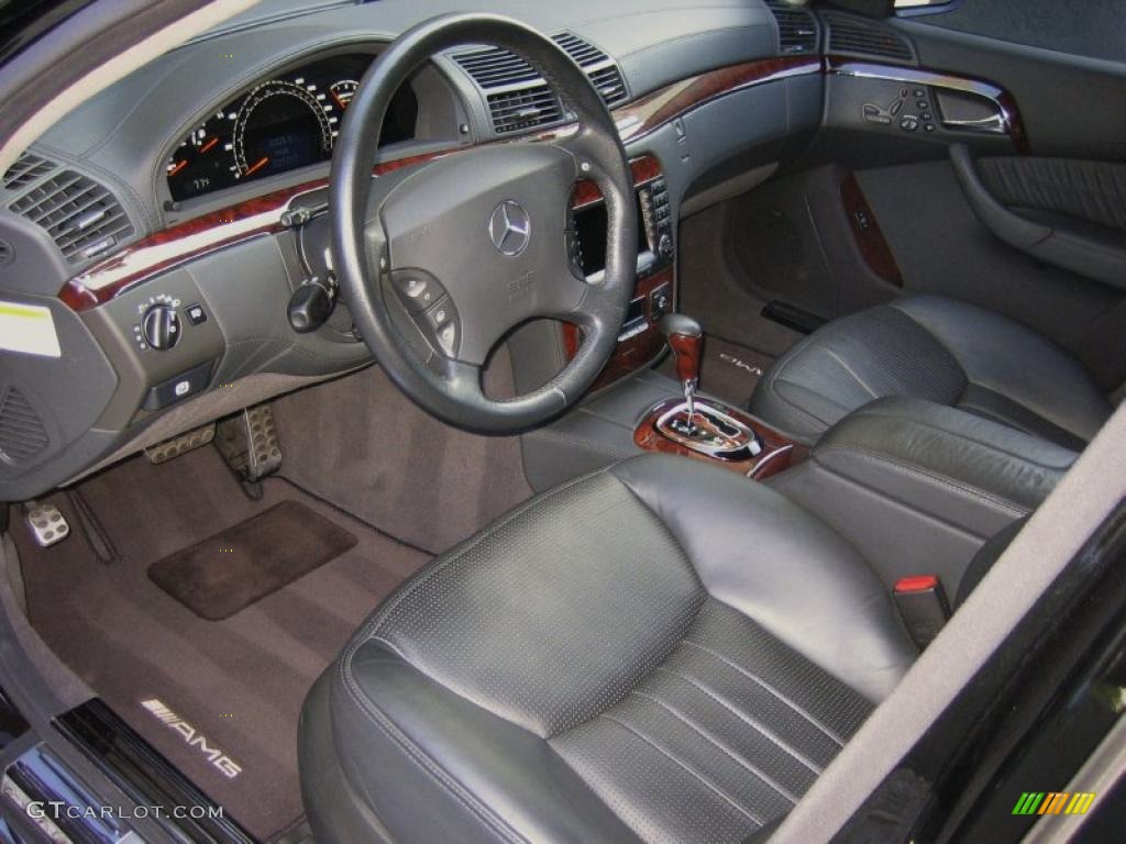 Charcoal Interior 2006 Mercedes-Benz S 65 AMG Sedan Photo #45894864