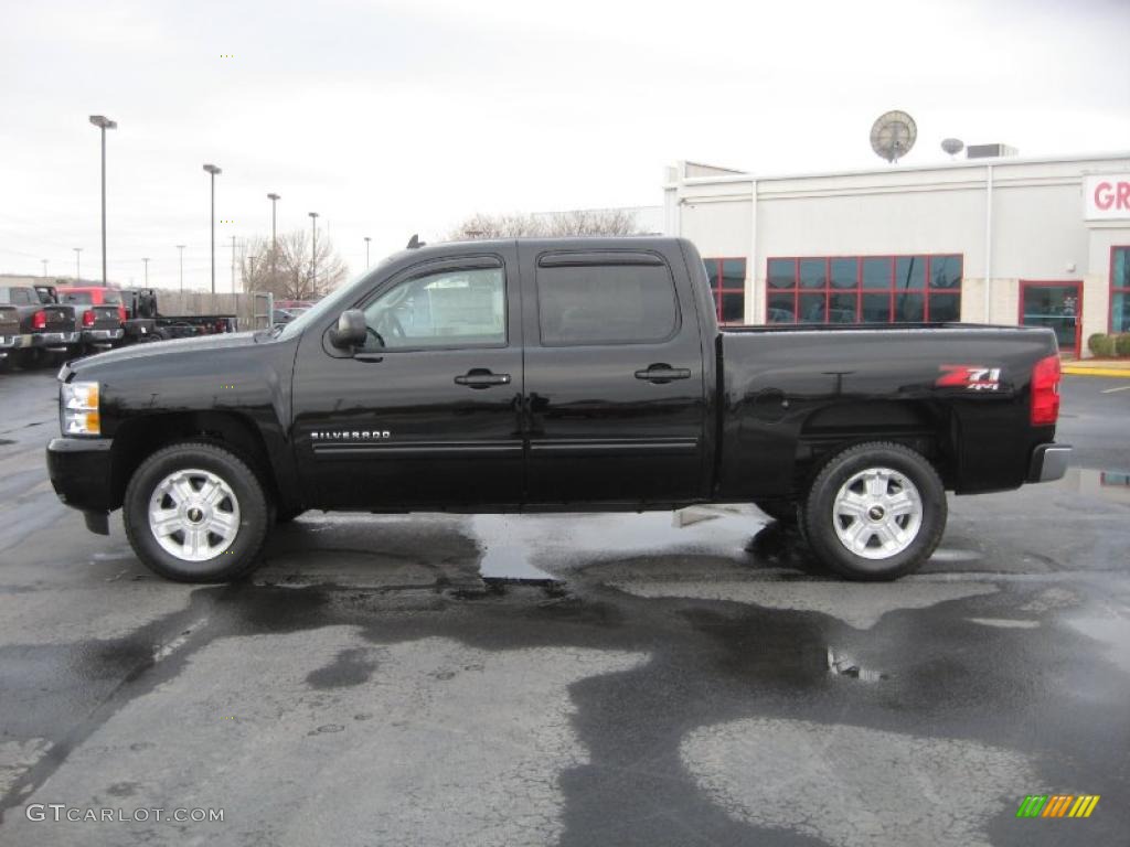 2011 Silverado 1500 LTZ Crew Cab 4x4 - Black / Ebony photo #8