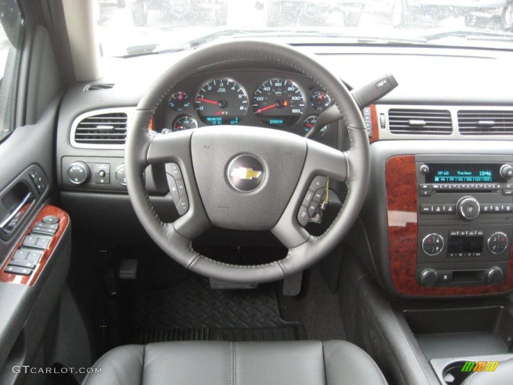 2011 Chevrolet Silverado 1500 LTZ Crew Cab 4x4 Ebony Dashboard Photo #45894954
