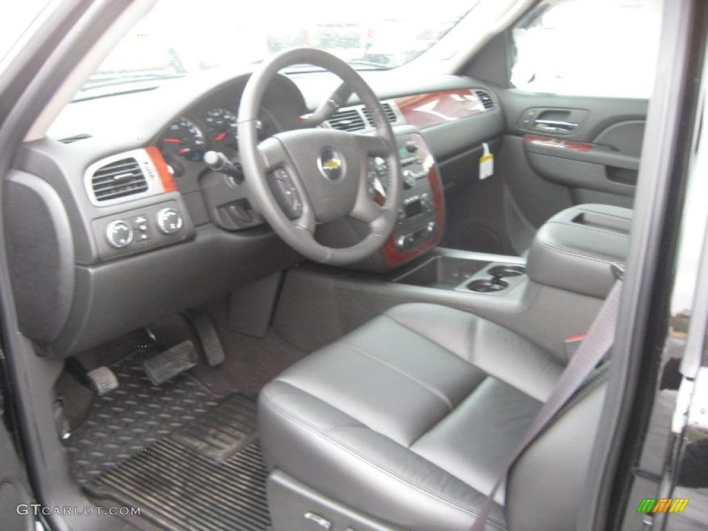 Ebony Interior 2011 Chevrolet Silverado 1500 LTZ Crew Cab 4x4 Photo #45894966