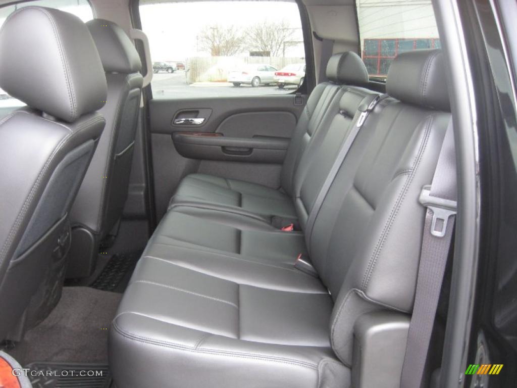 Ebony Interior 2011 Chevrolet Silverado 1500 LTZ Crew Cab 4x4 Photo #45894984