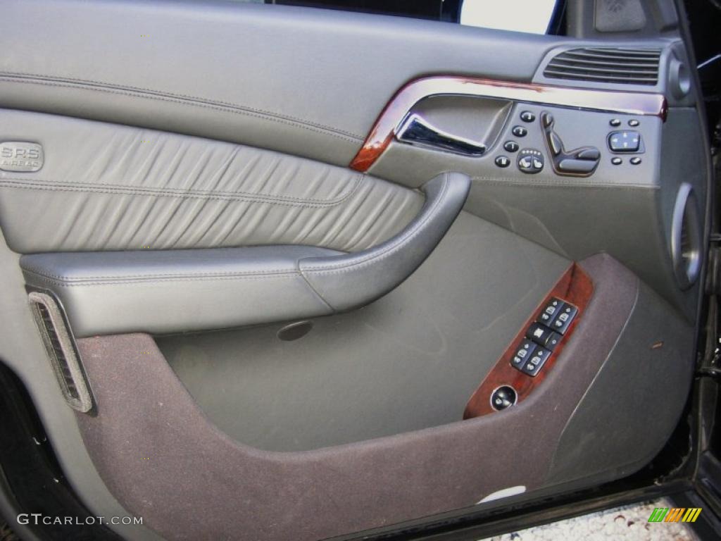 2006 Mercedes-Benz S 65 AMG Sedan Charcoal Door Panel Photo #45894993