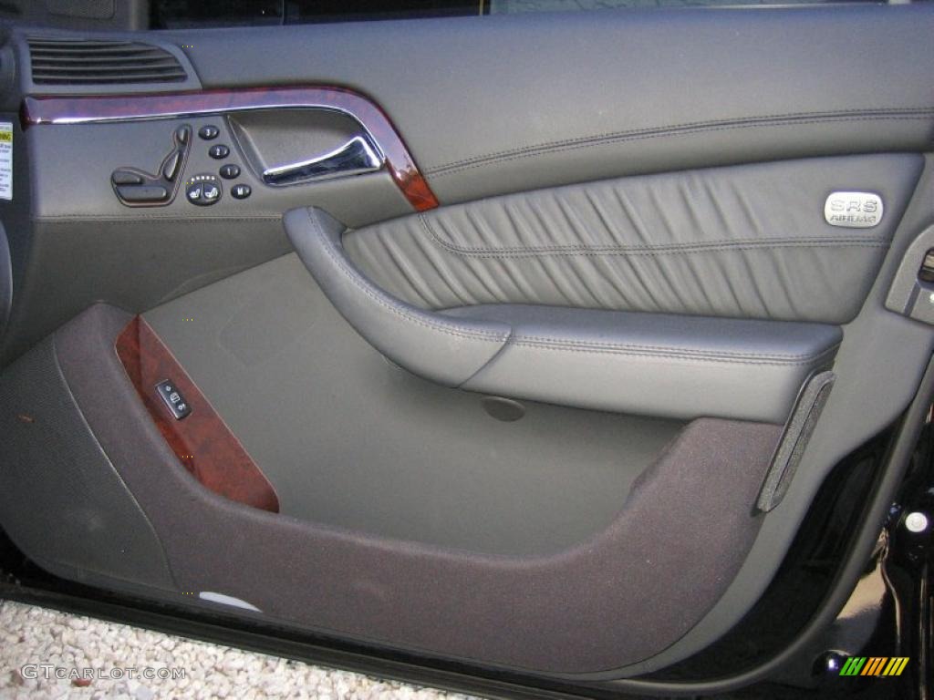 2006 Mercedes-Benz S 65 AMG Sedan Charcoal Door Panel Photo #45895008