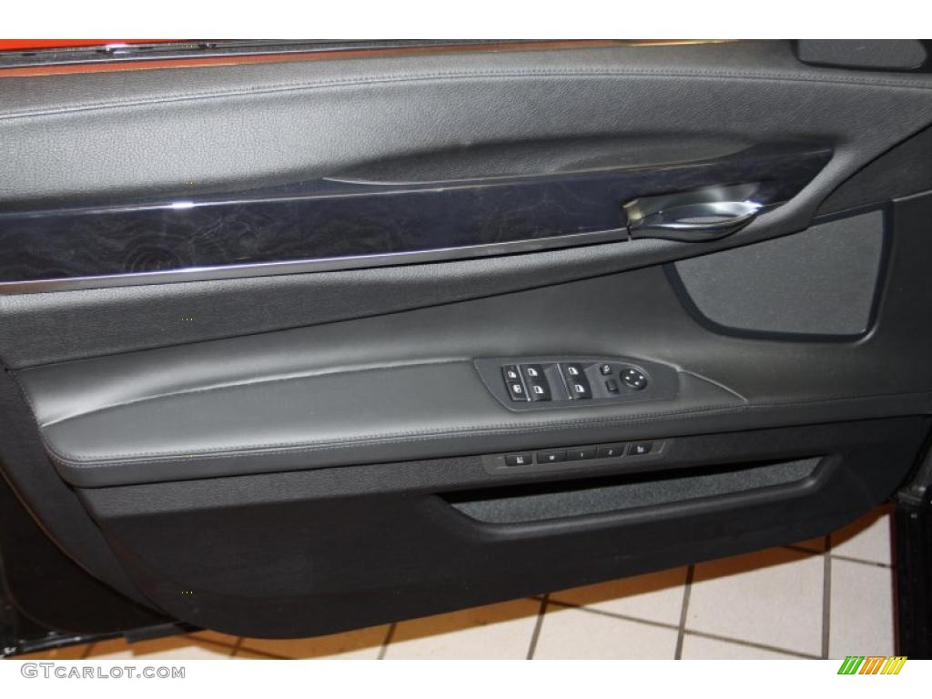 2011 7 Series 750Li Sedan - Black Sapphire Metallic / Black Nappa Leather photo #7