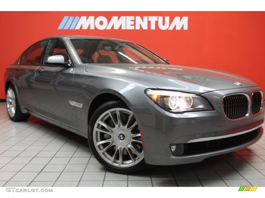 2011 7 Series 750i Sedan - Space Gray Metallic / Saddle/Black Nappa Leather photo #1