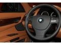 2011 BMW 7 Series Saddle/Black Nappa Leather Interior Steering Wheel Photo