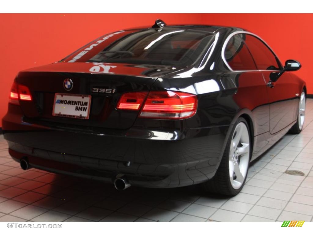 2008 3 Series 335i Coupe - Black Sapphire Metallic / Black photo #3