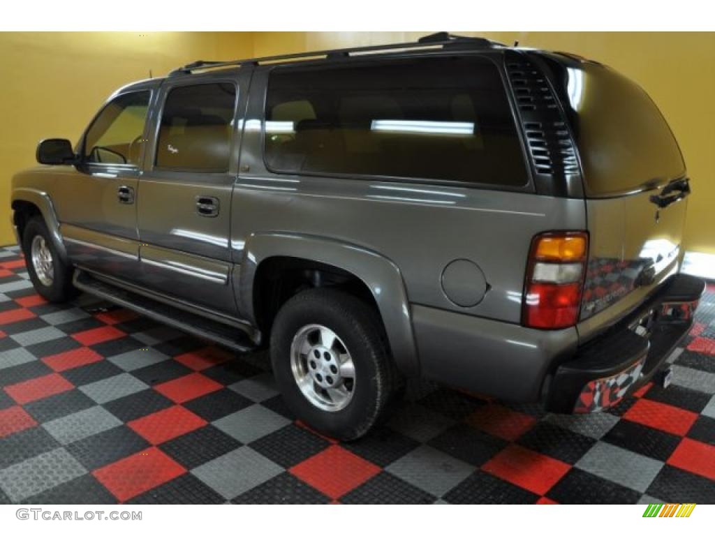 2002 Suburban 1500 LT 4x4 - Medium Charcoal Gray Metallic / Graphite/Medium Gray photo #3