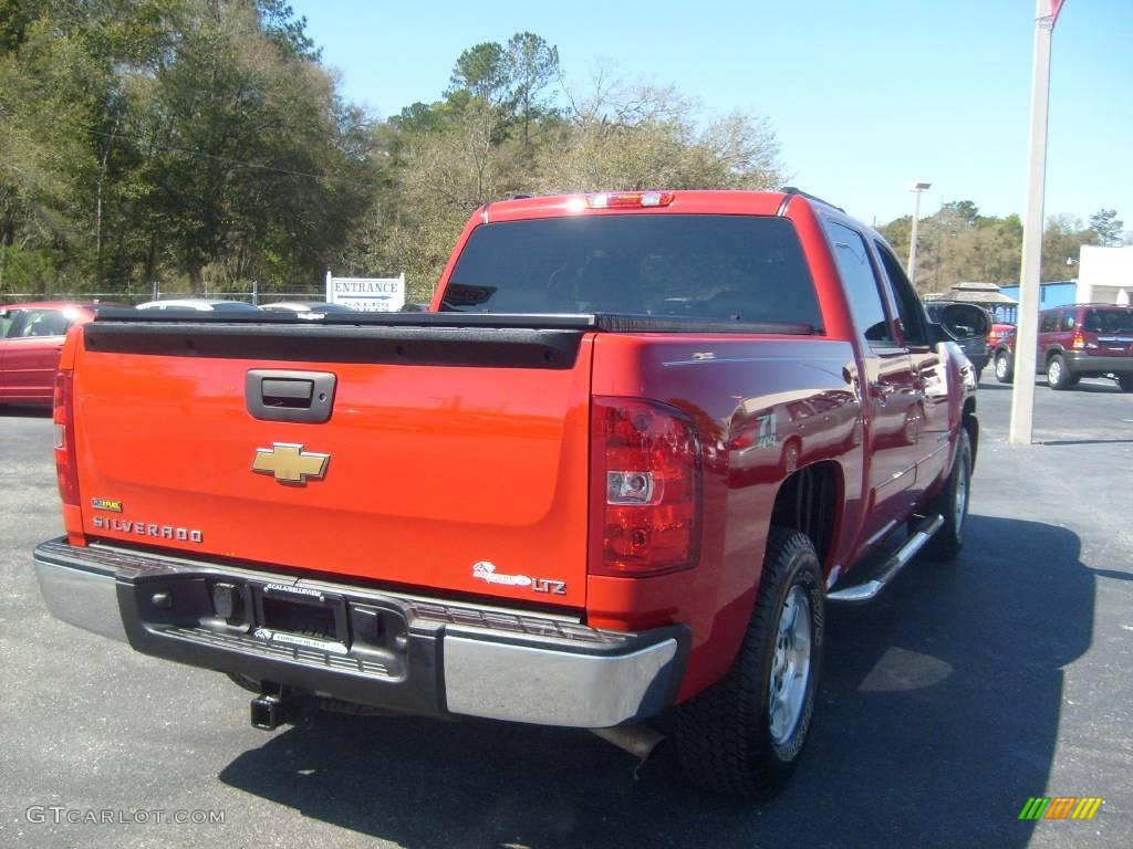 2008 Silverado 1500 LTZ Crew Cab 4x4 - Victory Red / Ebony photo #3