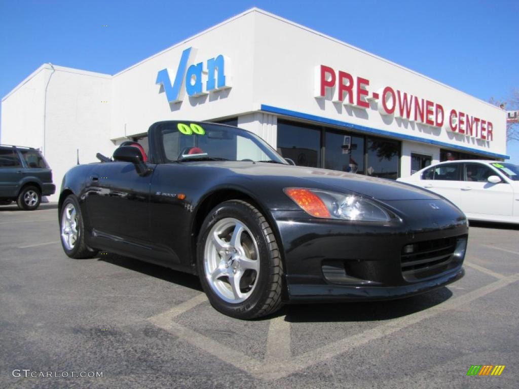 2000 S2000 Roadster - Berlina Black / Black/Red Leather photo #2