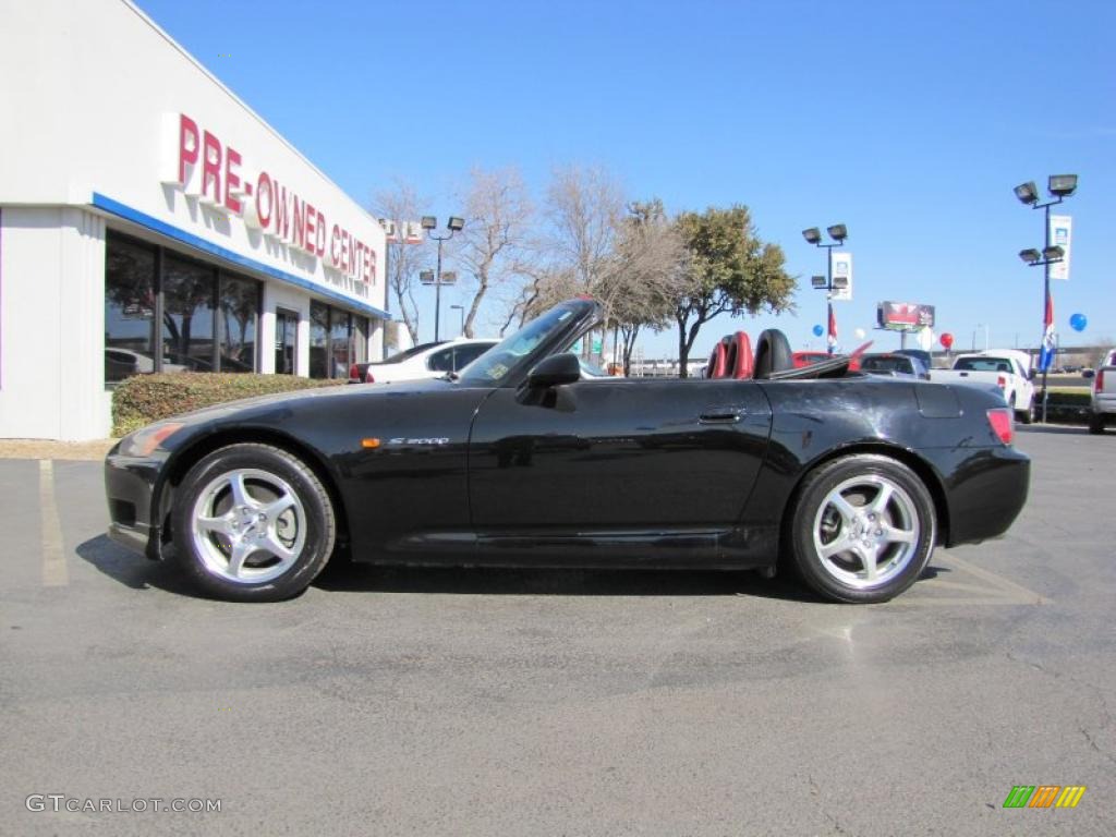 2000 S2000 Roadster - Berlina Black / Black/Red Leather photo #5