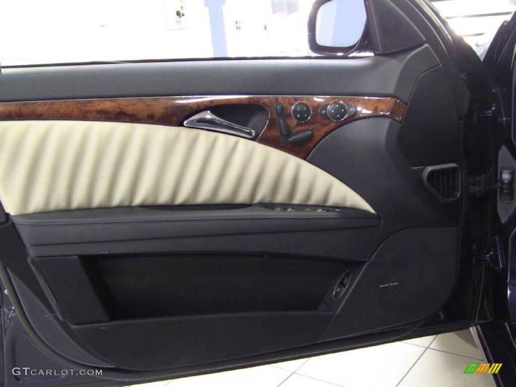 2008 Mercedes-Benz E 550 4Matic Sedan Sahara Beige/Black Door Panel Photo #45901210