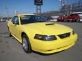 2003 Zinc Yellow Ford Mustang V6 Coupe  photo #3