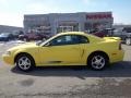 2003 Zinc Yellow Ford Mustang V6 Coupe  photo #8