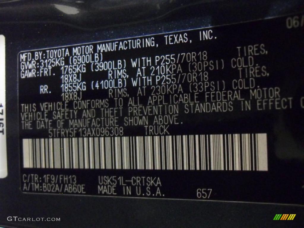 2010 Tundra Double Cab - Slate Gray Metallic / Graphite Gray photo #7