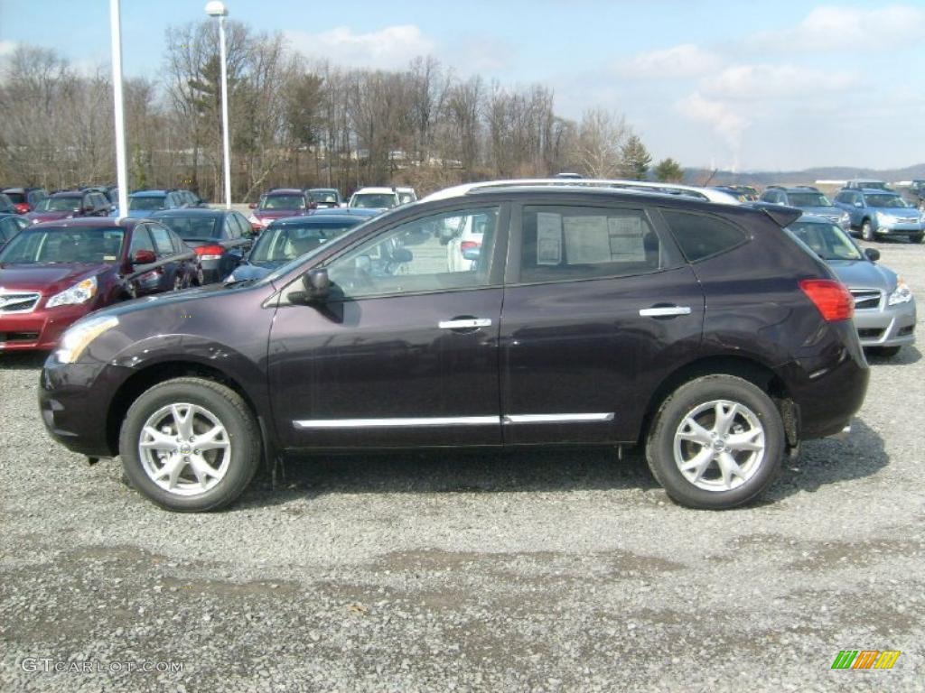 Black Amethyst 2011 Nissan Rogue SV AWD Exterior Photo #45904421