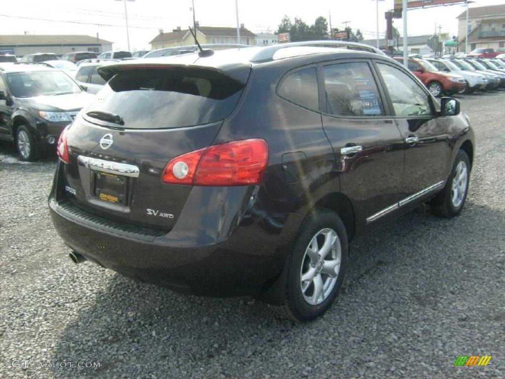 2011 Rogue SV AWD - Black Amethyst / Black photo #9