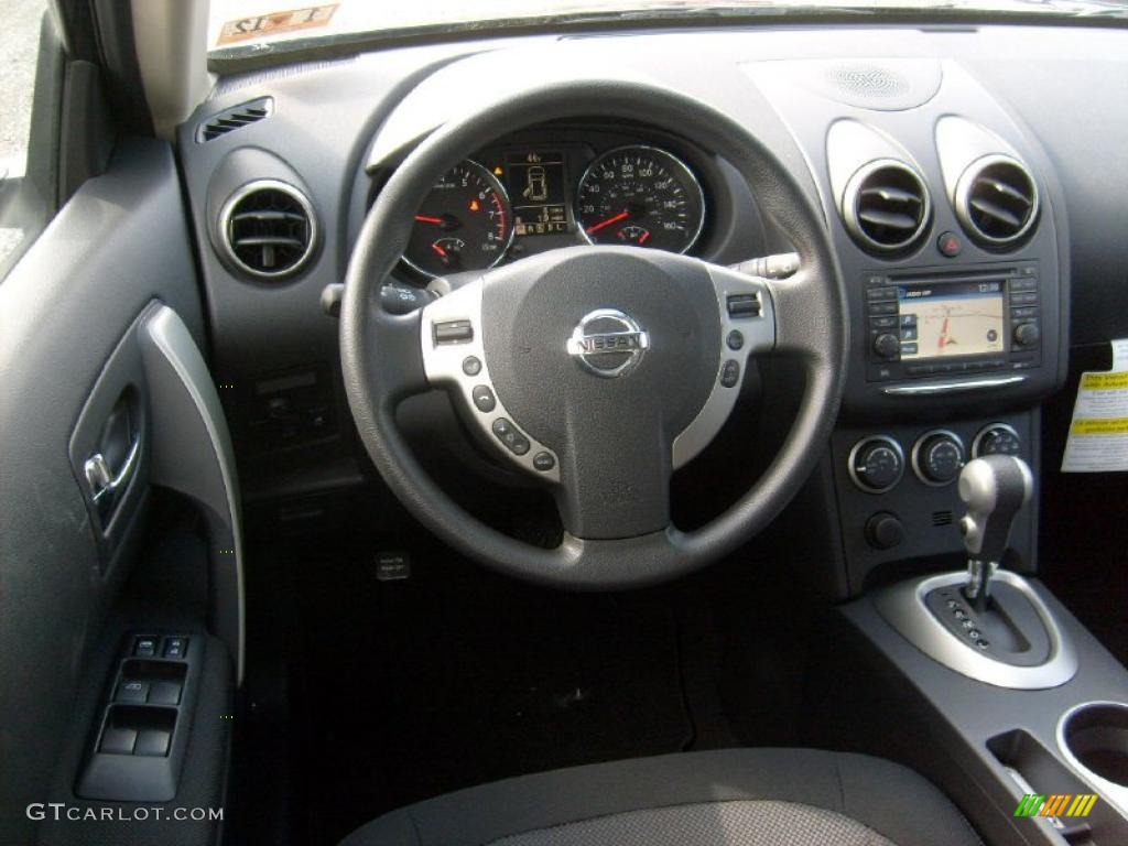 2011 Rogue SV AWD - Wicked Black / Black photo #15