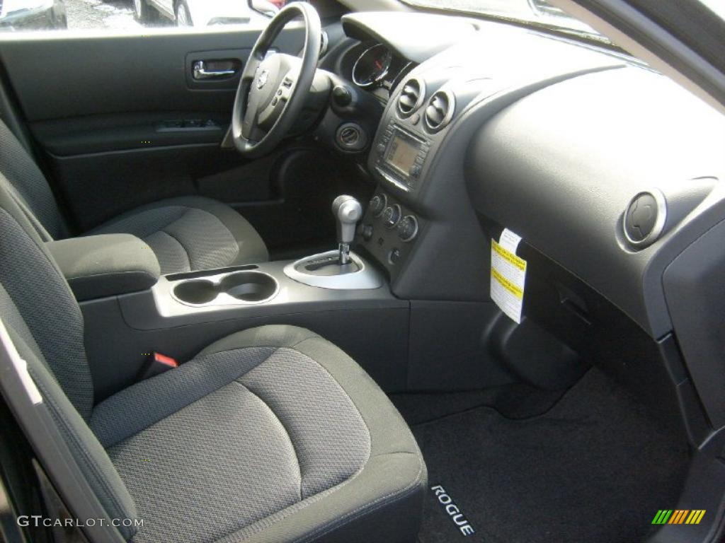 2011 Rogue SV AWD - Wicked Black / Black photo #18