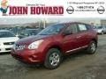2011 Cayenne Red Nissan Rogue S AWD  photo #1