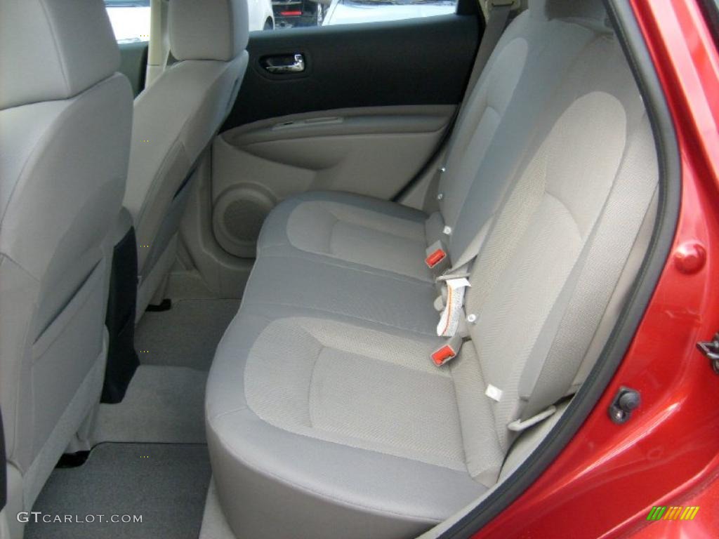 2011 Rogue S AWD - Cayenne Red / Gray photo #6