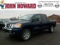 2011 Navy Blue Nissan Titan SV Crew Cab 4x4  photo #1